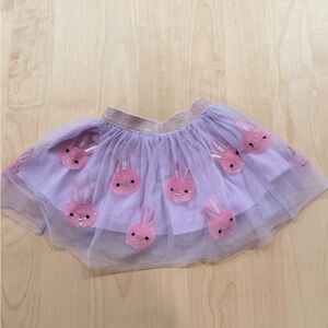 Altar'd State Kids Lilac Tulle Skirt with Sparkle Pink Waistband